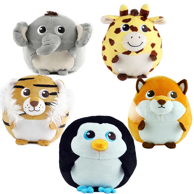 cute popular promotion gift stuffed penguin tiger girrafe fox