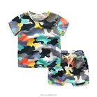 Latest Camo Design Nicely Child Clothes Sets Polyester / Cotton Kids Clothing Set