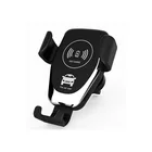 Bull head gravity Qi wireless charger car phone holder