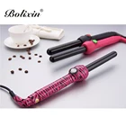 Custom logo titanium ceramic hair curler iron set curling wand