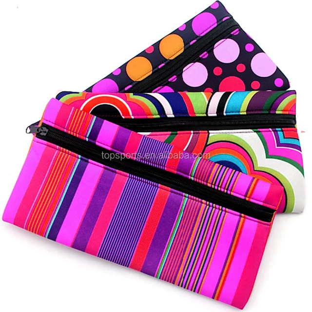 promotional neoprene pencil case bag holder pouch, stationary