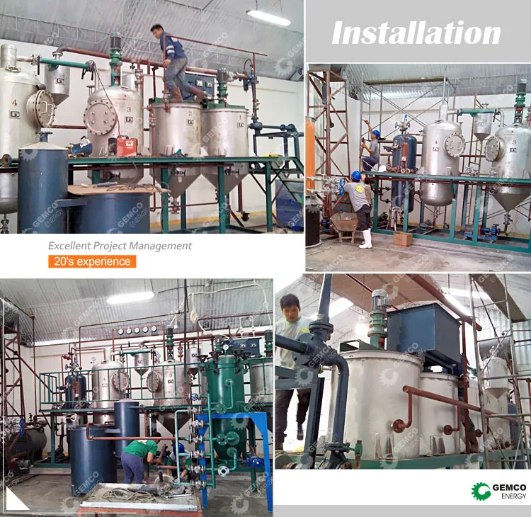 Efficient palm oil crystallizer bleaching process complete palm oil refinery machine for sale