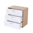 Wooden Storage Organizer Cabinet with 3 drawers