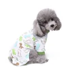 Wholesale Dog Supplies Cute Green Dinosaur Dog Pajamas XS-XL Small Dog Clothes Pet Jumpsuit