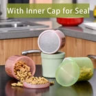Food High Quality Round Plastic Bulk Dry Cereal Storage Container with Screw Lid