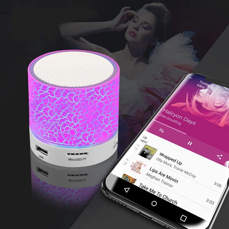 Wholesale New product portable subwoofer S10 Wireless Speaker car handsfree mini bluetooth loud speaker with led light - ANKUX.COM