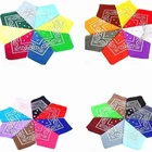 China Factory Wholesale Custom Soft 100% Cotton Fashion Paisley Bandana Sports Bandana