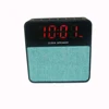 Soomes unique fabric mini bluetooth speaker with power bank usb alarm clock