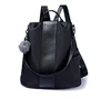 Custom waterproof nylon leather women men travel laptop shoulder backpack