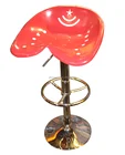 YH007 Red 360 swivel vintage unique iron bar stool
