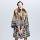 Factory Hot Sale Fashion Elegant Lady Short Sleeve Real Fox Fur Jacket