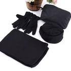 100% polyester promotion polar fleece cheap scarf hat gloves sets