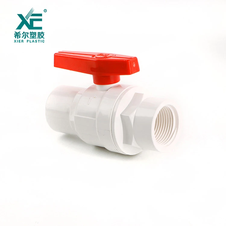 China manufacturer standard  plastic pvc oem two pieces ball valve