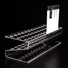 perspex S shape curved bending acrylic pen display mark pen holder 36 holes