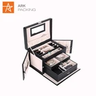 Hot sale New style velvet wood MDF jewelry storage box