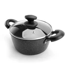 20CM aluminum alloy marble coating non-stick die cast soup pot with bakelite handle
