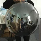 Excellent smoking color dia508mm decorative blown glass ball lamp shade for lighting