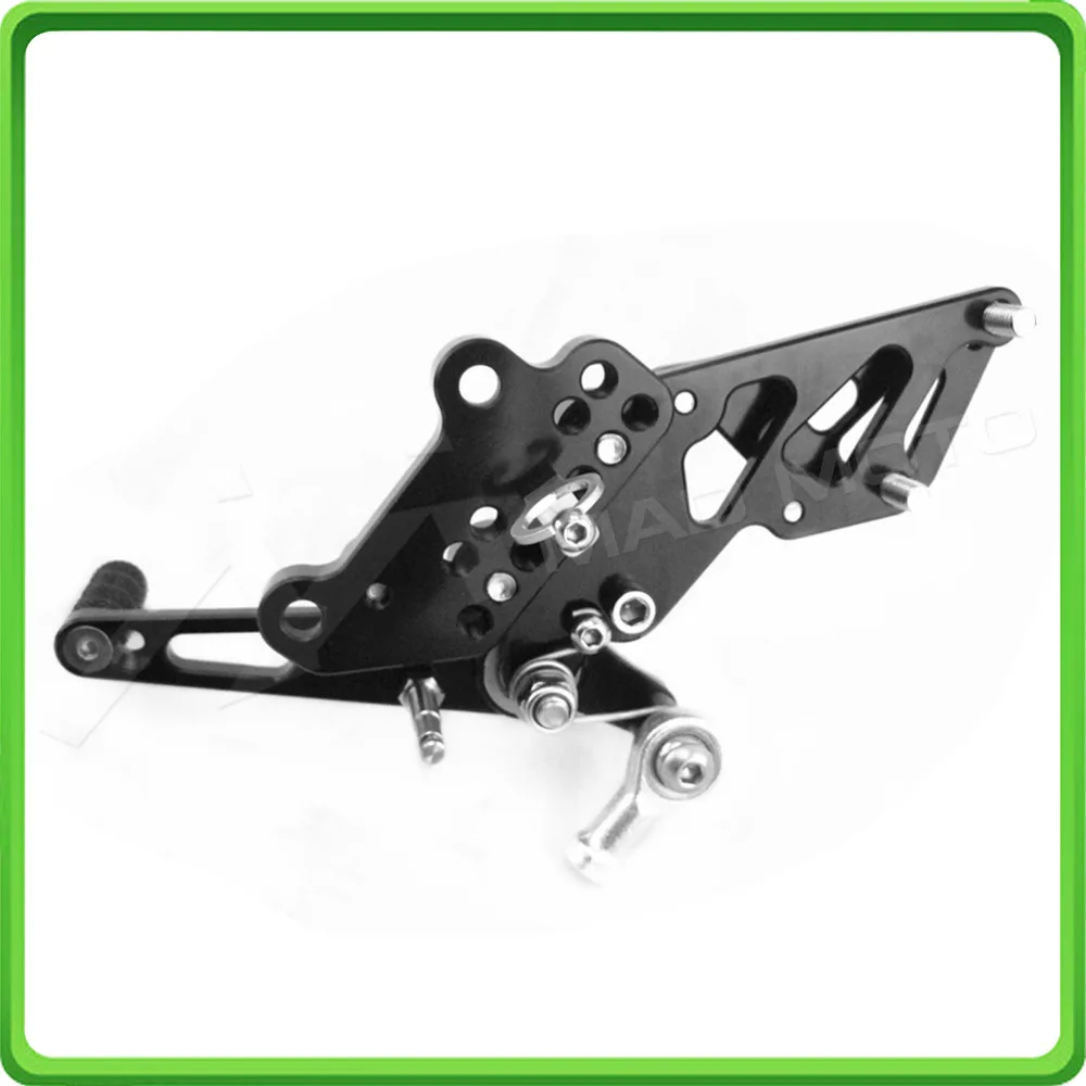 Motorcycle Adjustable Rearsets Rear set sets Foot Rest Pegs Pedal For KAWASAKI NINJA 300 Z300 2013 2014 2015 2016 2017 Black (11)