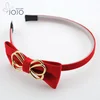fashion bow tie the double cloth art hair hoop travel decoration hair shining essence for little girls