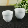 solid color pure white japanese sake cups 55ml 75ml 2pcs mini hotel low price his and her wine ceramic porcelain cup