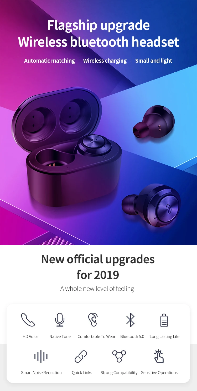 BT 5.0 TWSF6 A6 TWS Wireless Earphones i8 i9s Wireless Earbuds with Charging Case - ANKUX.COM