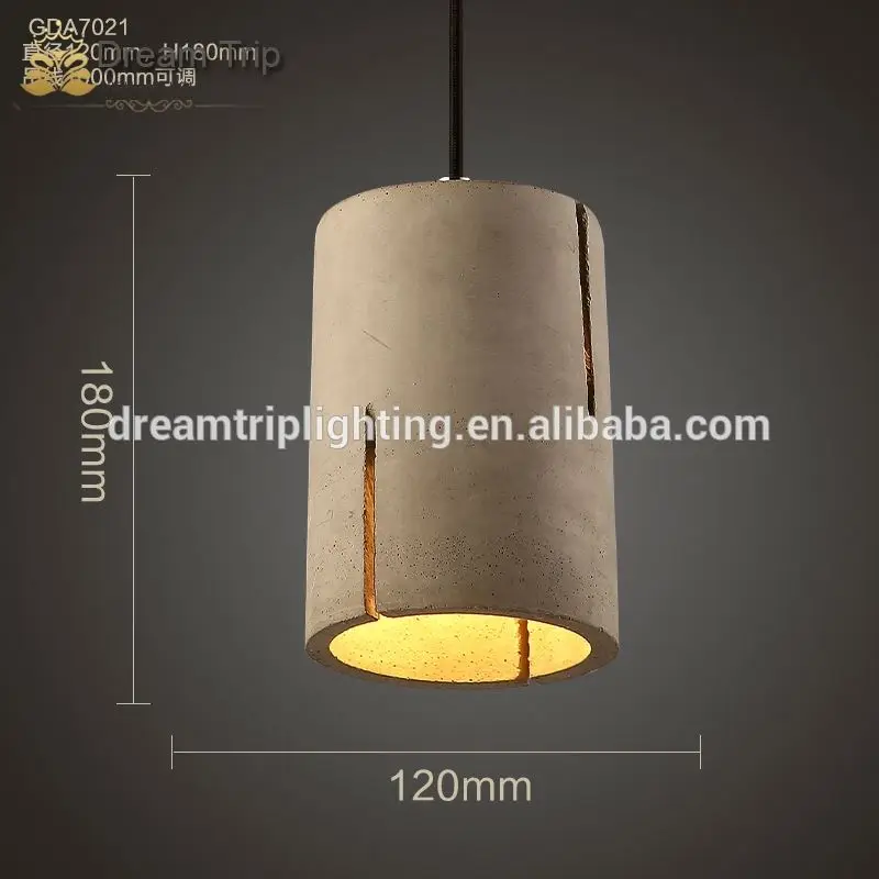 New Handmade Concrete Material Ceiling Fixtures Lamp Light Pendant