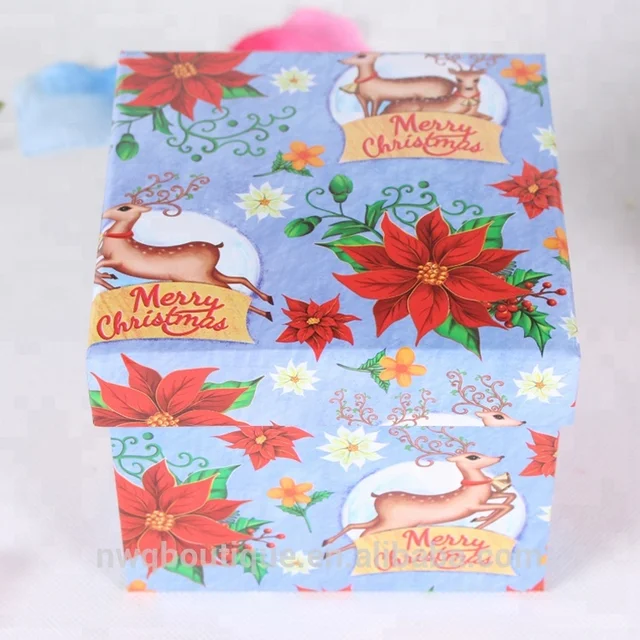 custom rigid gift box christmas box paper packaging for gift