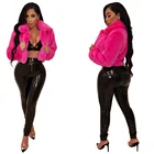 6 Colors Long Sleeve Faux Fur Ladies Warm Short Fur Coats