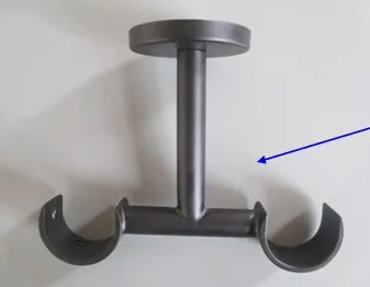 Lado 19/19 techo de doble soporte de la cortina-Cortineros, rieles y