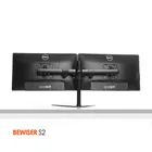 Height adjust monitor stand Dual monitor bracket LCD base stand bracket(BEWISER S2)