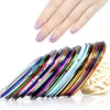 3D Color Nail Art Sticker tips striping tape line for nail art decoration with 36 colors
