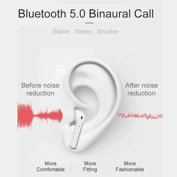2019 New Touch BT5.0 Mini TWS i12 Earphone Sports True Wireless Touch Earbuds Binaural Call Auto Paring Earphones - ANKUX.COM