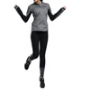 Fashion Long Sleeve T Shirt Support Bra Fitness Leggings 3 Piece Tracksuits Moisture Wicking Sport Suit Women
