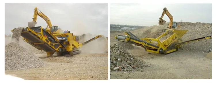  Portable mounted stone quarry impact crusher plant cote di'voire