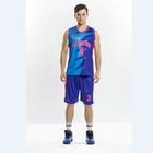 Hot Sale New Style Colorful Basketball Jersey Custom Cheap Jersey Sets Quick Dry Bule Basketball Uniforms