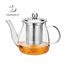 600ml Glass Turkish Coffee Pot Induction Glass Tea Pot Tempered Glass