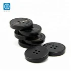 SK 32L 4 holes classic design custom laser logo sewing suit horn button