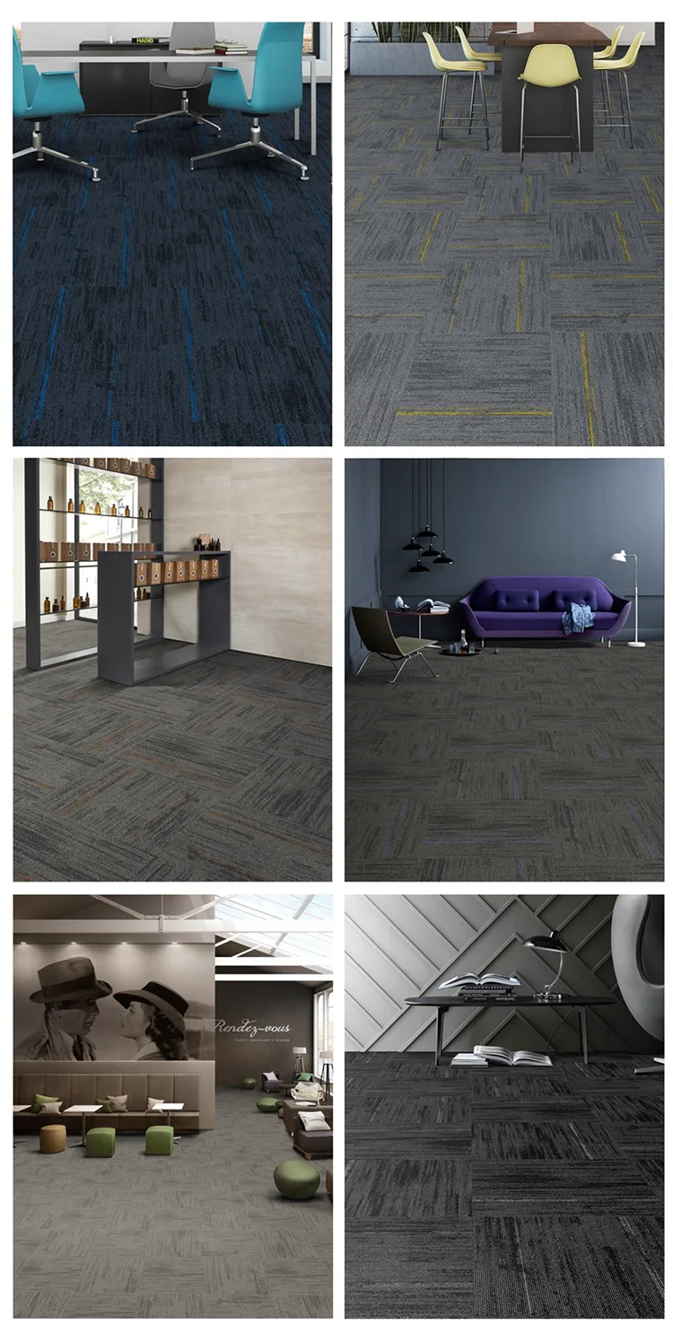 removable Polyamide 50x50 Commercial Office glasbac carpet tile