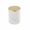 New Design Marble Candle Cup Natural Fragrance Artistic Carve Scented Soy Wax Candle In Elegant Jar For Home Decoration