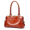 Custom Designer Fashion Japan Style Vintage PU Leather Hobo Handbag Women Tote Bag