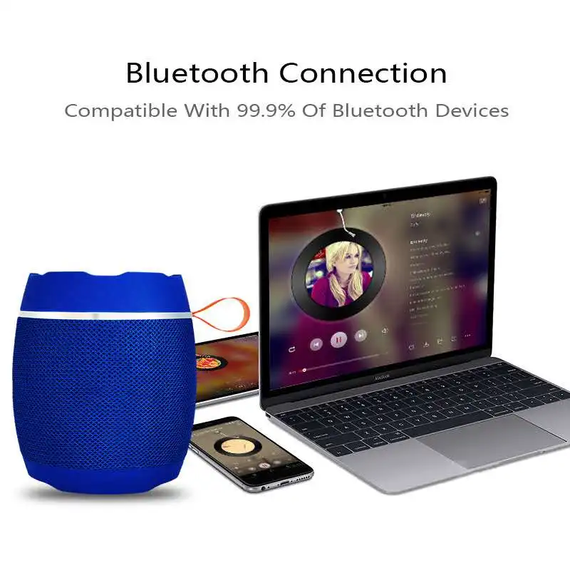 AK102 Wireless Mini Speaker outdoor portable subwoofer speaker - ANKUX.COM