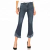 custom cheap wholesale jeans pants tassel womens jean trousers