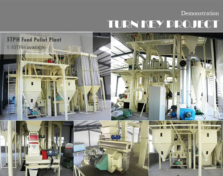4 ton per hour feed pellet mill pellet line used poultry feed mixing machine