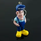 custom logo anime cartoon game soft PVC rubber keychain