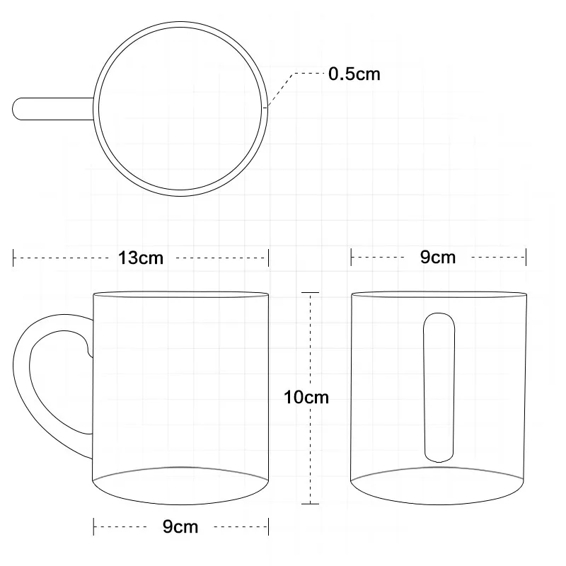 11 oz. .3coffee mug sublimation template