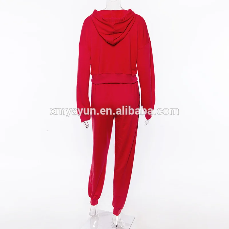 2018 athleisure womens frenulum fashion sport tracksuit