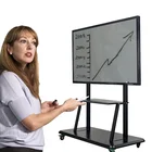 86inch inch aluminum anti glare UHD high resolution interactive digital board for school teaching