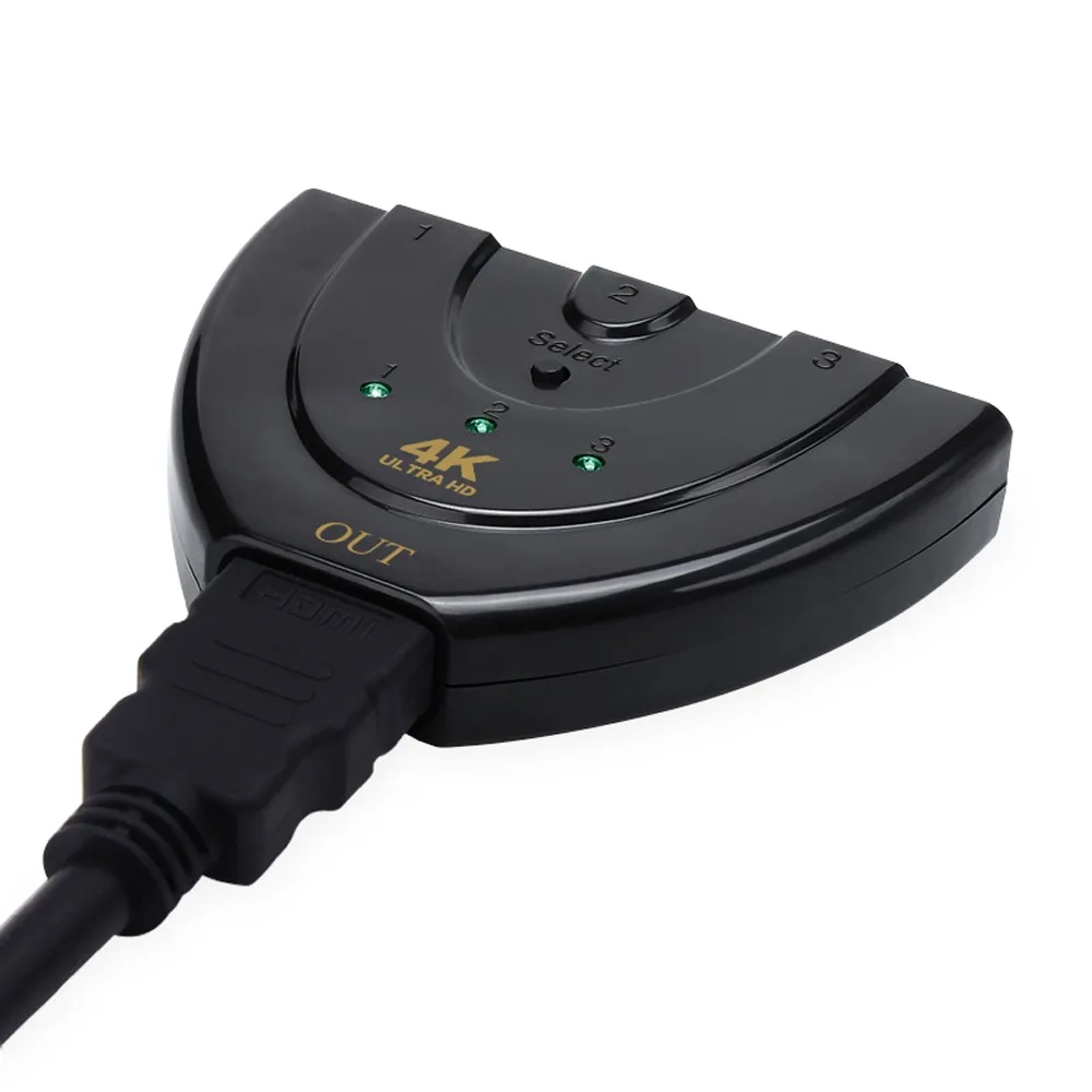 1080P 3 to 1 Pigtail HDMI Switch 3 in 1 out HDMI Switcher