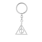 Metal Zinc Alloy Light Silver Key Holder Tritium Trilateral Triangle Mother Keychain