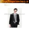 Western style clothes work uniform black formal suits for man
